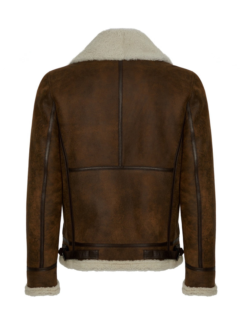 Men's Shearling Jacket - Shearling Pilot Jacket