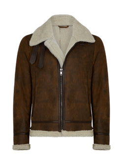 Men's Shearling Jacket - Shearling Pilot Jacket